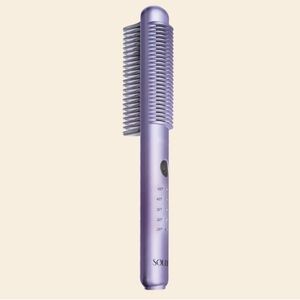 NIB Soleil Lavender Styling Comb Heat Brush Brand New